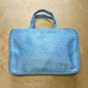 Sonia Kashuk Blue Geometric Cosmetic Case